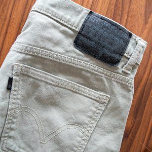 Levis Mens 513  Jeans Tan